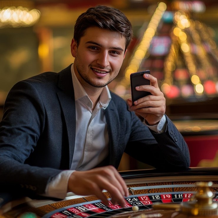 Mobile betting interface for American Roulette on bet365.dk live